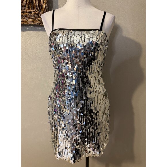 London Times Sequin Dress 6 Stretch Dancing Wedding Party Cruise Holiday NEW - Picture 6 of 11